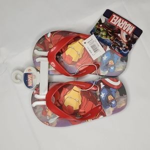 NEW! Disney Marvel Avengers Boys Flip Flops
